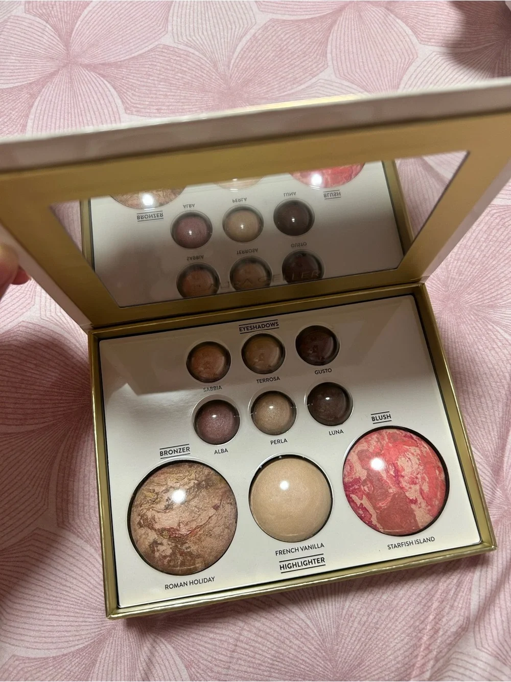 Laura Geller Pink and Gold Tuscan Dreams Makeup Palette Box